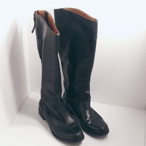 Tall black Nine West boots size 8.5